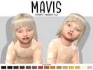 Sims 4 — Mavis Infant Hairstyle by Enaveria — ~For Infants ONLY ~15 Maxis-Match Swatches ~Feminine and Masculine