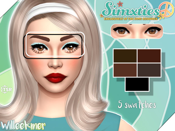 Sims 4 — [Simxties] Ella Eyeliner by Willeekmer — BGC 5 swatches Teen - Elder Male - Female Custom thumbnail Disallowed