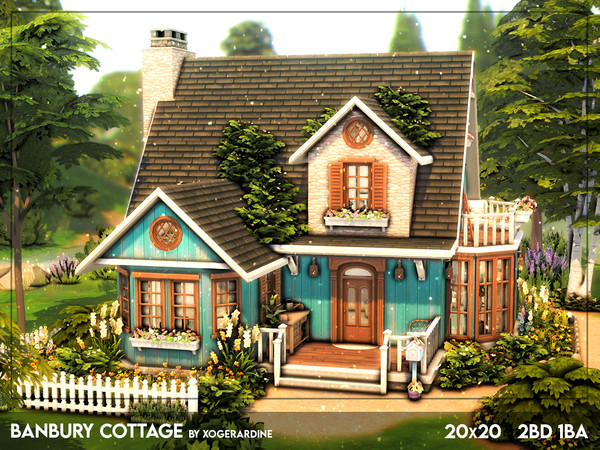Sims 4 — Banbury Cottage (NO CC) by xogerardine — Just a cozy little cottage, enjoy! x