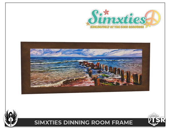 Sims 4 — Simxties Dinning Room Frame by nemesis_im — Frame from Dinning Room Set - 1 Colors - Base Game Compatible
