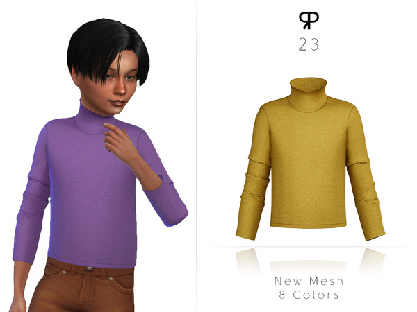 Sims 4 — 23 by Praft — Praft - 23 - 8 Colors - New Mesh (All LODs) - All Texture Maps - HQ Compatible - Custom Thumbnail