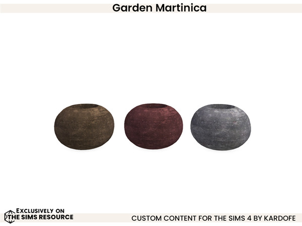 Sims 4 — kardofe_Garden Martinica_Vase 2 by kardofe — Large vase, in three colour options.
