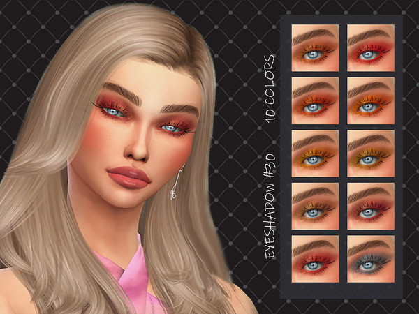 Sims 4 — MELDEANNE - EYESHADOW #30 by MELDEANNE — - Makeup Category - Eyeshadow - 10 Colors - Female - Custom Thumbnail