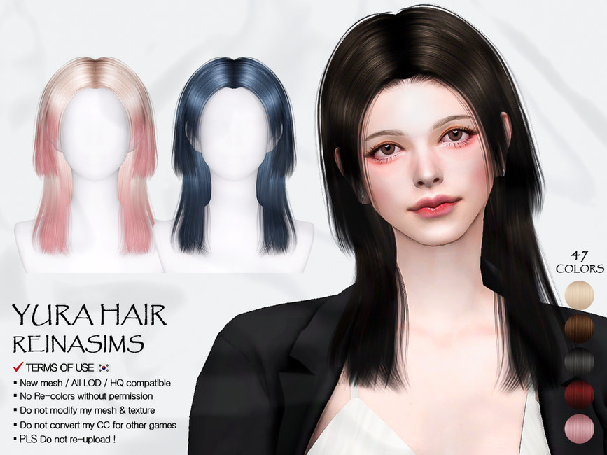 The Sims Resource - 69_Yura hair