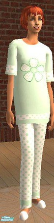 Sims 2 — Miss Conservative - Jaded by MsPixie618 — A recolor of the maxis PJ's for the more modest Sims in the community.