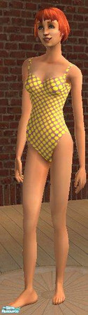 Sims 2 — Miss Conservative - Lemonade by MsPixie618 — A recolor of the maxis swimwear for the modest Sims in the