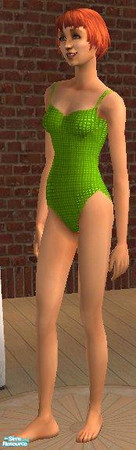 Sims 2 — Miss Conservative - Emerald by MsPixie618 — A recolor of the maxis swimwear for the modest Sims in the