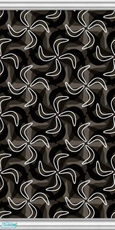 Sims 2 — Studio K BP - Simple Black by StudioKhagerks — Part of the Studio K Boomerang Pinwheel Series. 28 colors total.
