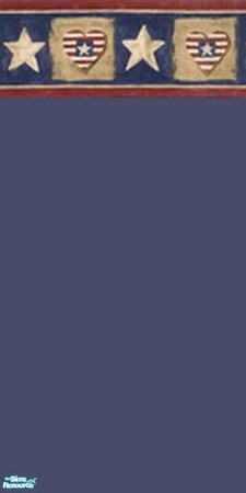 Sims 2 — Americana Collection - Individual Item by marvclar2 — Dark Blue with Americana Border by MarClar2 Designs