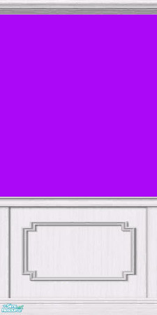 Sims 2 — Purple Paint in White Wood 2 by Shimona70 — Purple paint with white wood trim.