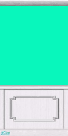 Sims 2 — Aqua Paint in White Wood 2 by Shimona70 — Aqua paint with white wood trim.