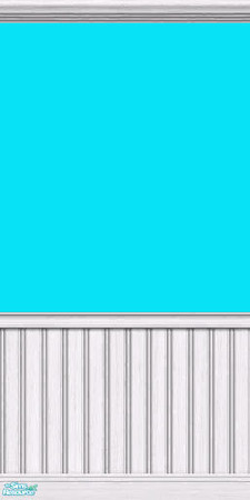 Sims 2 — Blue Topaz Paint in White Wood by Shimona70 — Blue Topaz paint with white wood trim.