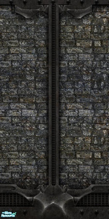 Sims 2 — Dark age wall 2 by gonein60 — A very nice wall.