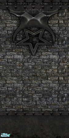 Sims 2 — Dark age wall 1 by gonein60 — A very nice wall.