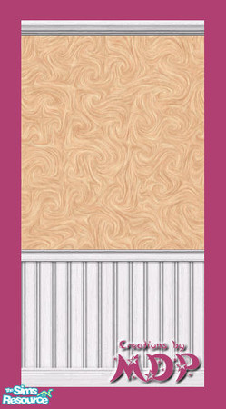Sims 2 — MDP Pastel Orange Swirl  Panels in White by MelandStv — There are 12 colourful walls in this set. They are part