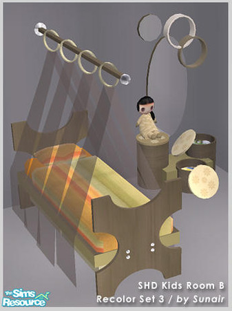 Sims 2 — SHD Kids Room B - Recolor set 3 by Sunair — SHD Kids Room B - Recolor set 3 (darkwood)