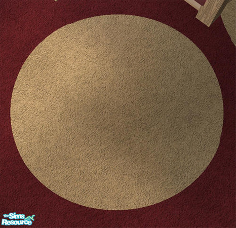 Sims 2 — Deco Decadence Burgundy - Rug by Cloisonne — 