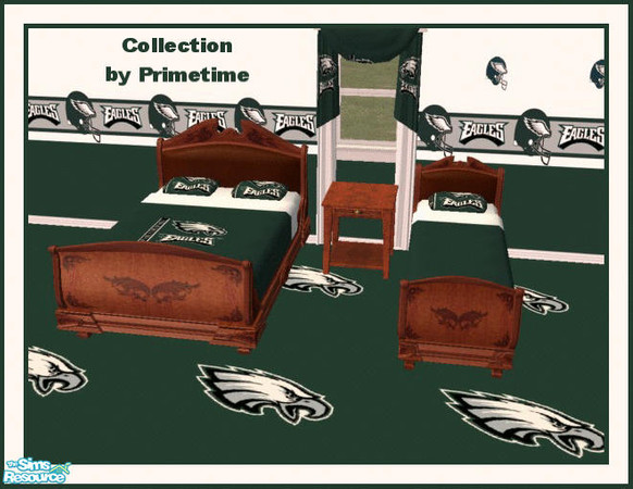 Sims 2 — PT NFL Philadelphia Eagles Bedroom by Primetime024 — This collection is for all Eagle fans. It is a complete