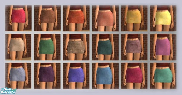 Sims 2 — Faux Leather Mini Skirt Set by sweetokie80 — Another set of Mini's using Grizzelda's wonderful mesh. No sexy sim