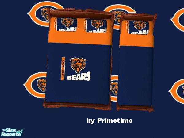 Sims 2 — PT NFL Chicago Bears Bedding by Primetime024 — as name implies
