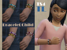 Sims 4 — Boho Bracelet Child by TitusLinde — Five different bracelets for your children. Boys and girls will be all
