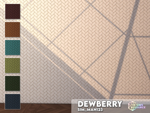 Sims 4 — Dewberry Brick Wall - Bonus Colors by sim_man123 — Some bonus colors for the full brick wall.