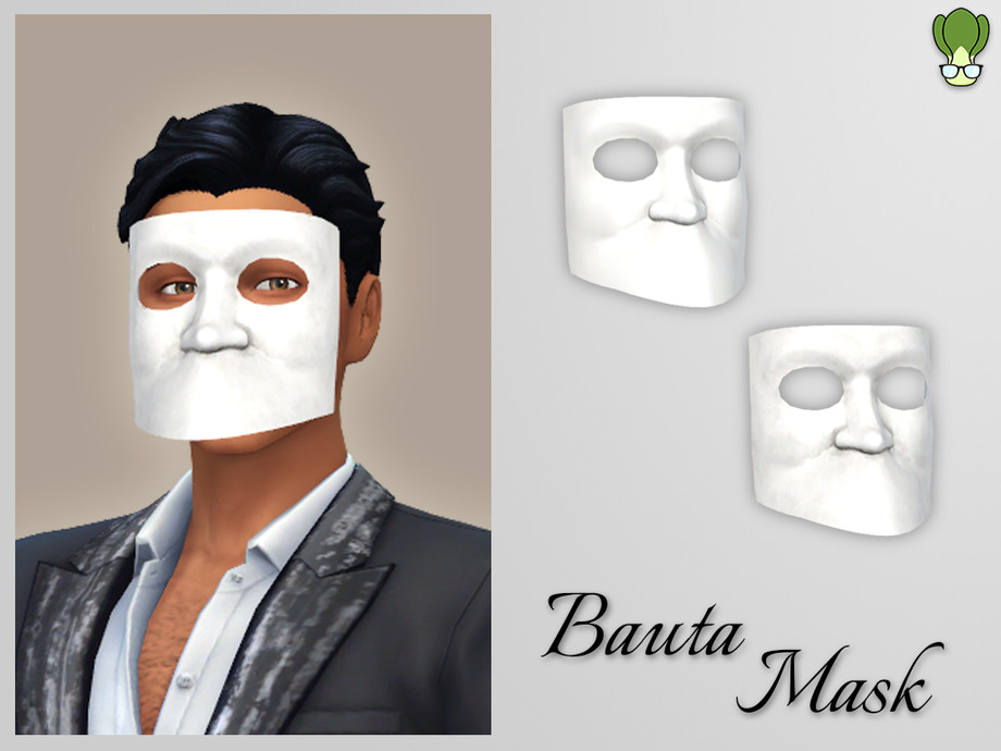 The Sims Resource - Venetian Mask - Bauta