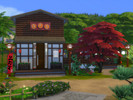 Sims 4 — Restaurant Fuji by TitusLinde — The Fuji restaurant is the right spot for the warm season. It has a large