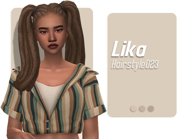 The Sims Resource - Lika Hairstyle