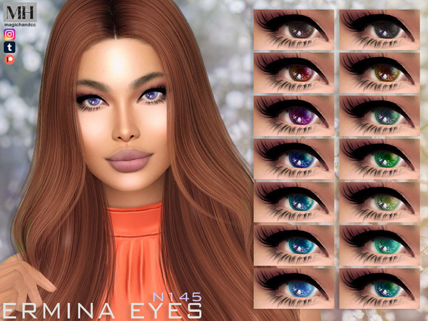 Sims 4 — [Patreon] Ermina Eyes N145 by MagicHand — Fantasy eyes for males and females in 16 swatches - HQ Compatible.