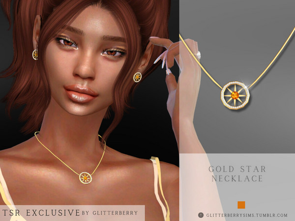 The Sims Resource Gold Star Necklace