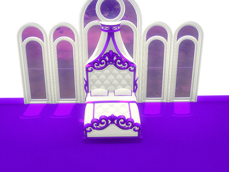 Sims 4 Royal Bed by BlackCat27