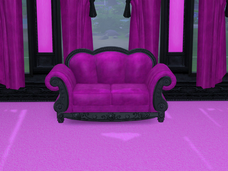 Sims 4 French Quarter Loveseat by BlackCat27