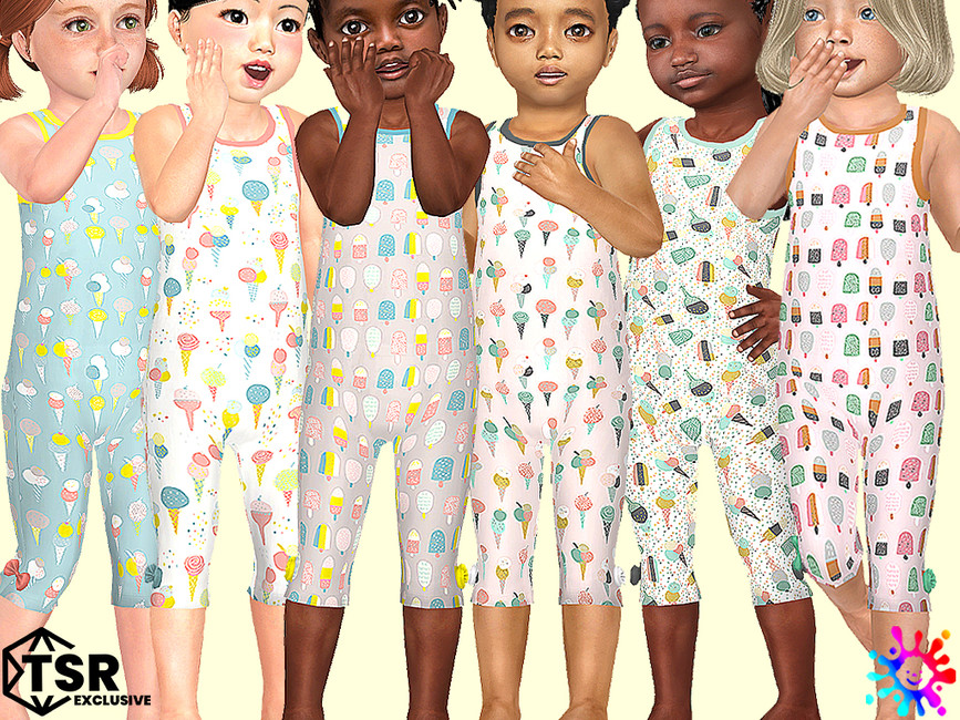 The Sims Resource - Toddler Icecream Jumpsuit