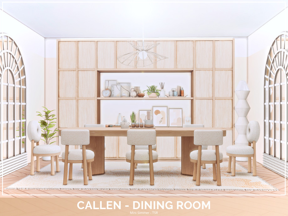 The Sims Resource Callen Dining room TSR Only CC