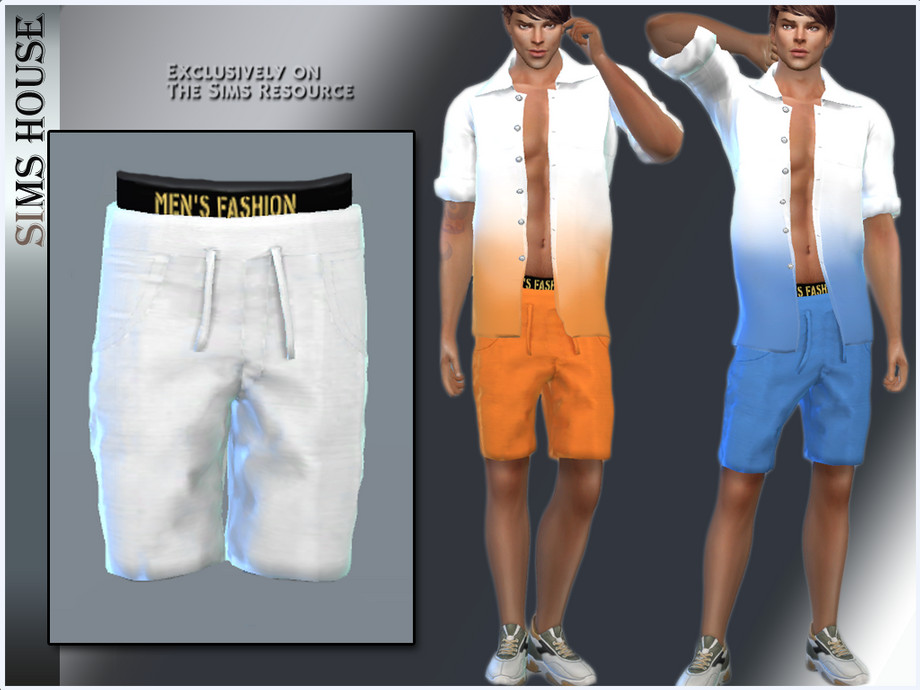 The Sims Resource Mens Summer Shorts