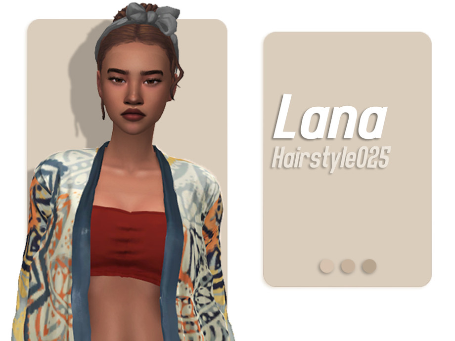 The Sims Resource - Lana Hairstyle