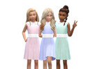 Sims 4 — Children Simple Formal Dress 3 Colors by Hillanl — This is a dress from the season pack that I've changes the