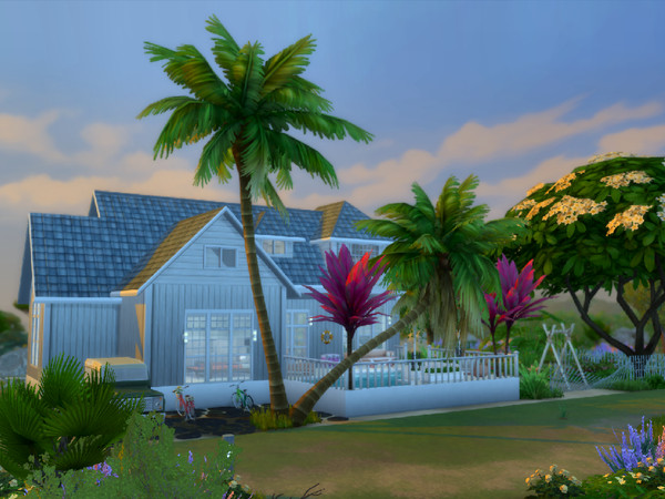 Sims 4 — The Little Paradise no cc by sgK452 — Holiday home for couple with child and dog. The floor is reserved for the