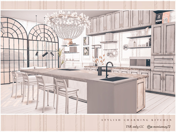 The Sims Resource Stylish Charming Kitchen Tsr Only Cc