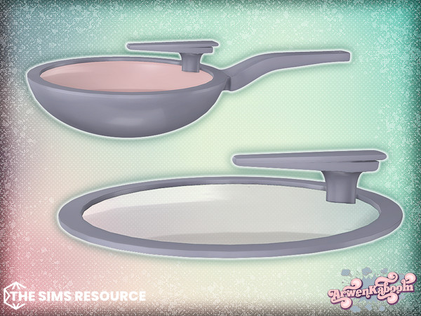 Sims 4 — Culinique - Wok 2 Lid by ArwenKaboom — Base game object. Find all items by searching "ArwenK" or
