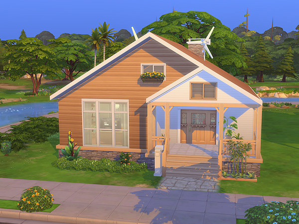 Sims 4 — 625 Spring Avenue - [No CC] by Addie25 — Lovely house built in Willow Creek fully equipped for a sim. Bedroom