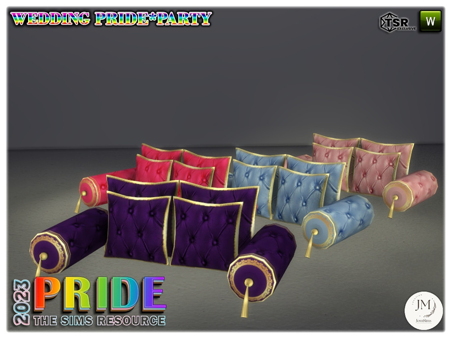 The Sims Resource | pride party cushions deco