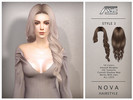 Sims 4 — Nova - Style 3 (Hairstyle) by Ade_Darma — Nova - Style 3 New Hair Mesh 56 Colors HQ Textures No Morph Smooth