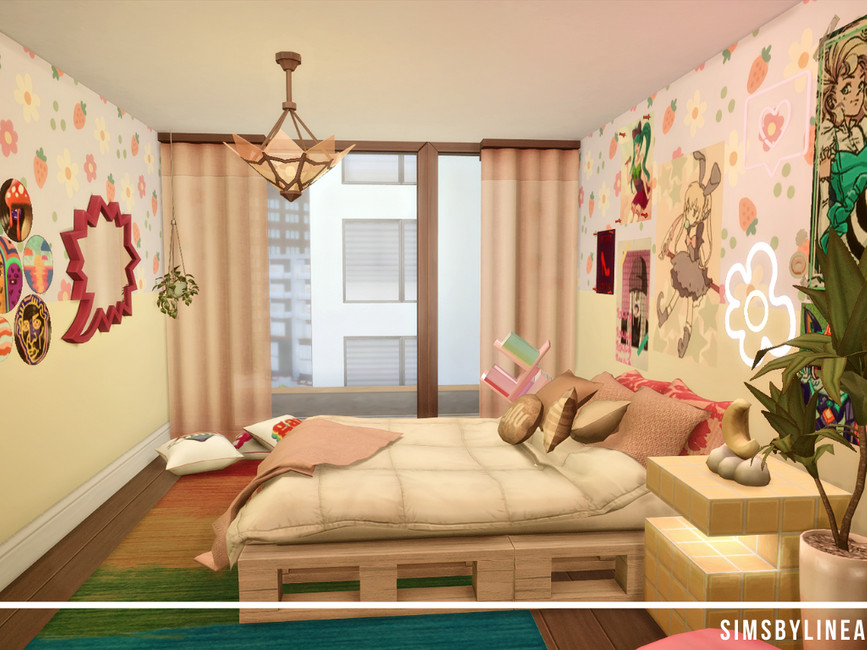 The Sims Resource - Cute Rainbow Bedroom