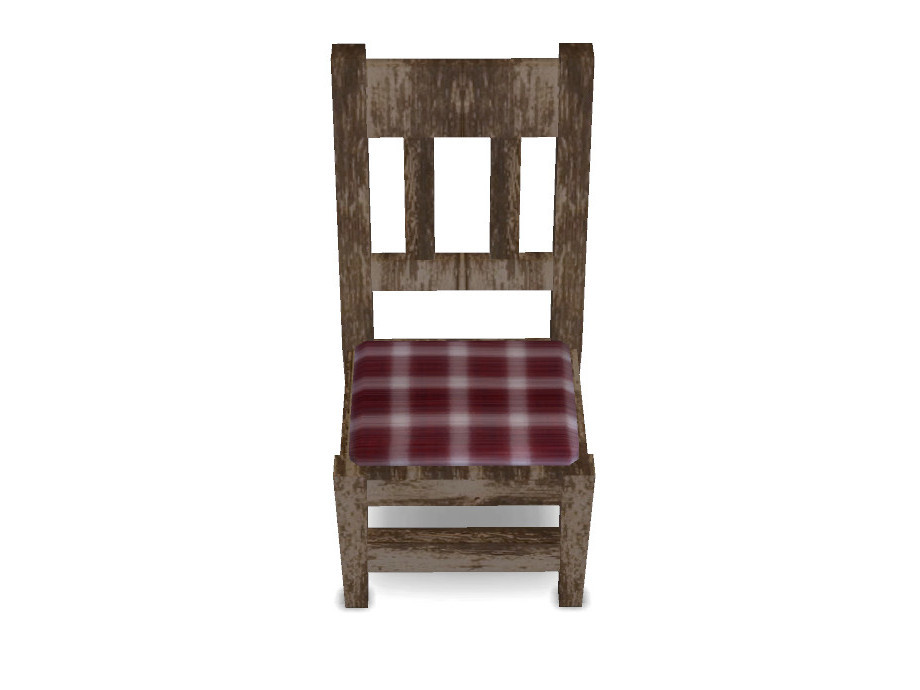 The Sims Resource | Rustic Farm Dining Chair