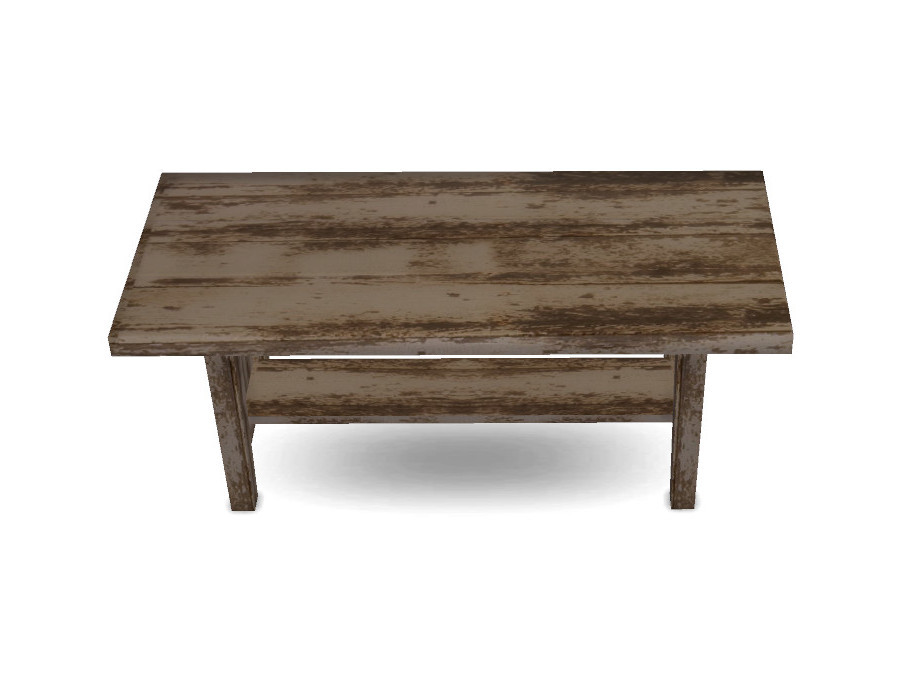 The Sims Resource | Rustic Farm Dining Table Small