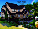 Sims 4 — High Hope by Sparky — High Hope is a 3 bed 2 bathroom family home. Open concept main floor with living and