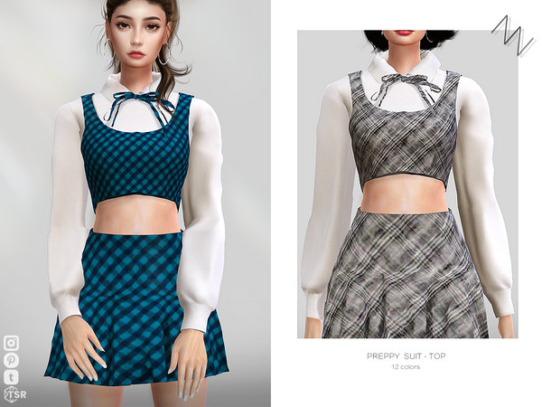 The Sims Resource - PREPPY SUIT-TOP