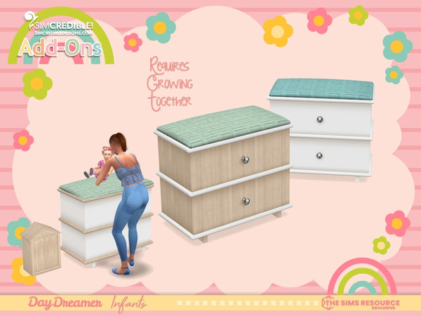 Sims 4 — Daydreamer baby table 1 B  [REQUIRES Growing Together] by SIMcredible! — by SIMcredibledesigns.com available
